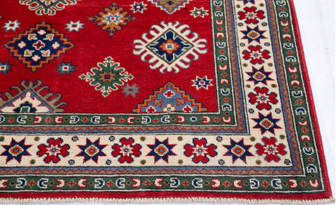 Kazak Red Hand Knotted 411 X 68 Area Rug 700-145591 Image 4