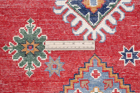 Kazak Red Hand Knotted 411 X 68 Area Rug 700-145591 Image 6