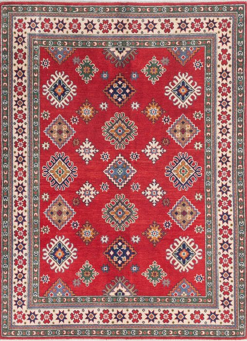 Kazak Red Hand Knotted 411 X 68 Area Rug 700-145591 Image 0