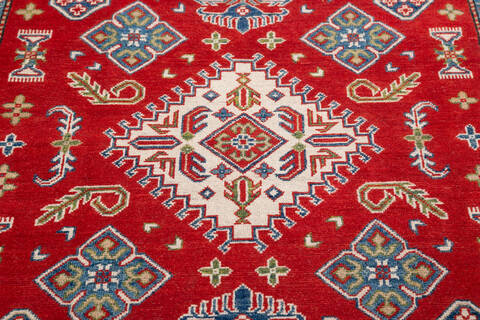 Kazak Red Hand Knotted 56 X 710 Area Rug 700-145595 Image 3