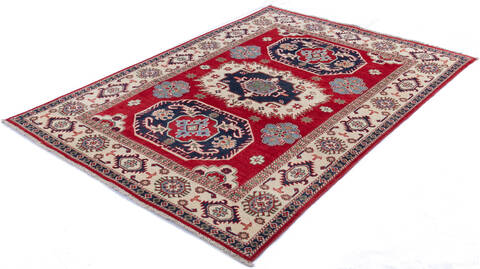 Kazak Red Hand Knotted 411 X 70 Area Rug 700-145596 Image 2