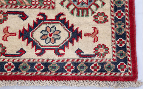 Kazak Red Hand Knotted 411 X 70 Area Rug 700-145596 Image 3
