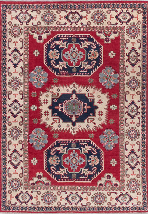 Kazak Red Hand Knotted 411 X 70 Area Rug 700-145596 Image 0