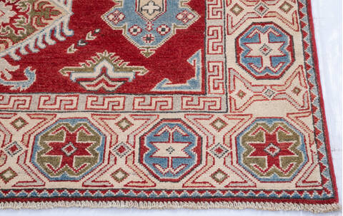 Kazak Red Hand Knotted 411 X 69 Area Rug 700-145597 Image 4