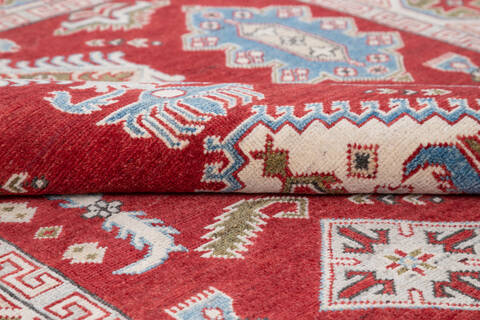 Kazak Red Hand Knotted 411 X 69 Area Rug 700-145597 Image 5