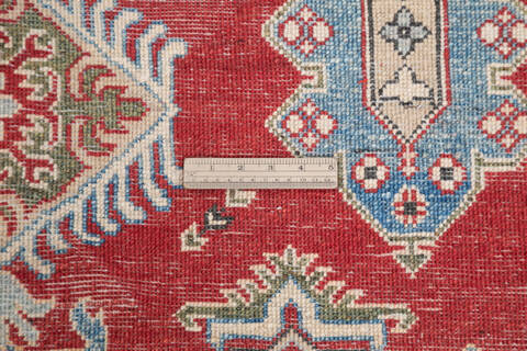 Kazak Red Hand Knotted 411 X 69 Area Rug 700-145597 Image 6