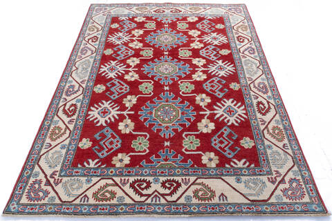 Kazak Red Hand Knotted 50 X 610 Area Rug 700-145598 Image 1