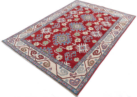 Kazak Red Hand Knotted 50 X 610 Area Rug 700-145598 Image 2