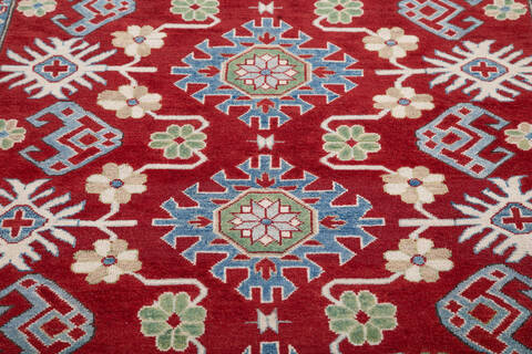 Kazak Red Hand Knotted 50 X 610 Area Rug 700-145598 Image 3