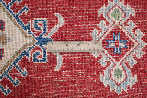 Kazak Red Hand Knotted 50 X 67 Area Rug 700-145599 Image 6