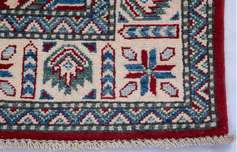 Kazak Red Hand Knotted 311 X 58 Area Rug 700-145601 Image 3
