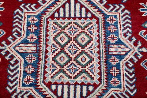 Kazak Red Hand Knotted 311 X 58 Area Rug 700-145601 Image 4