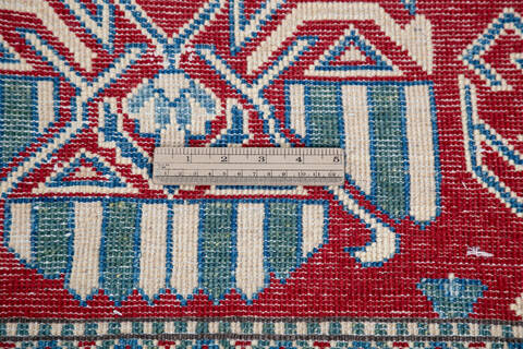 Kazak Red Hand Knotted 311 X 58 Area Rug 700-145601 Image 6