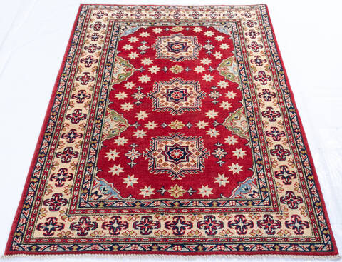 Kazak Red Hand Knotted 310 X 59 Area Rug 700-145602 Image 1