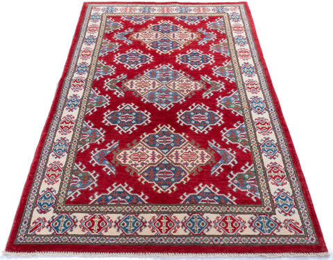 Kazak Red Hand Knotted 310 X 62 Area Rug 700-145604 Image 1
