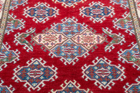 Kazak Red Hand Knotted 310 X 62 Area Rug 700-145604 Image 3