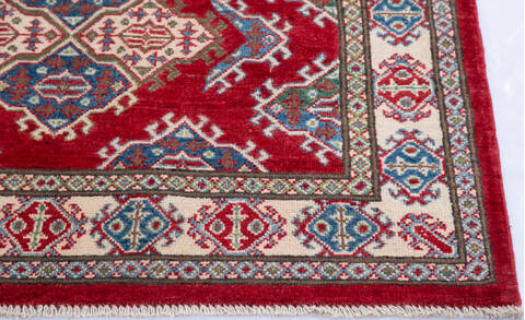 Kazak Red Hand Knotted 310 X 62 Area Rug 700-145604 Image 4