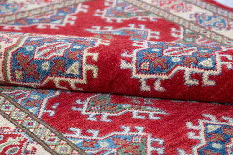Kazak Red Hand Knotted 310 X 62 Area Rug 700-145604 Image 5