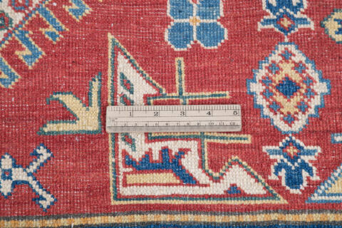 Kazak Green Hand Knotted 58 X 80 Area Rug 700-145607 Image 6