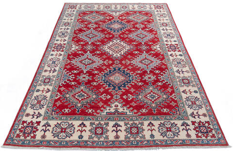 Kazak Red Hand Knotted 66 X 911 Area Rug 700-145610 Image 1