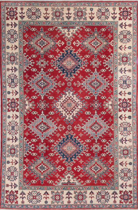 Kazak Red Hand Knotted 66 X 911 Area Rug 700-145610 Image 0