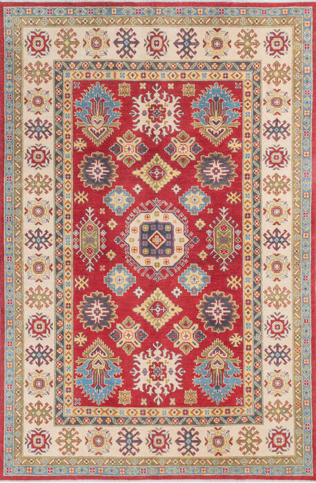 Kazak Blue Hand Knotted 67 X 911 Area Rug 700-145613 Image 0