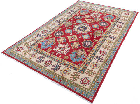 Kazak Red Hand Knotted 67 X 911 Area Rug 700-145614 Image 2