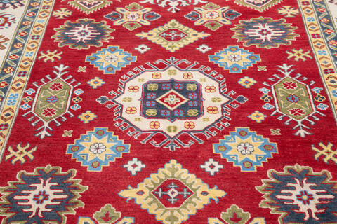 Kazak Red Hand Knotted 67 X 911 Area Rug 700-145614 Image 3