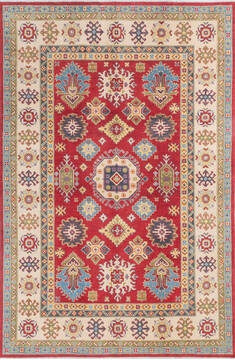 Kazak Red Hand Knotted 6'7" X 9'11"  Area Rug 700-145614