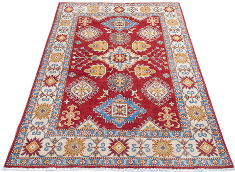 Kazak Red Hand Knotted 411 X 71 Area Rug 700-145617 Image 1