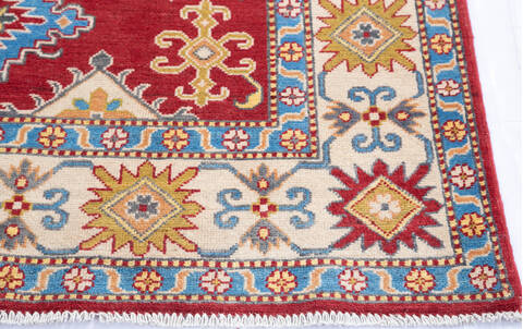 Kazak Red Hand Knotted 411 X 71 Area Rug 700-145617 Image 4