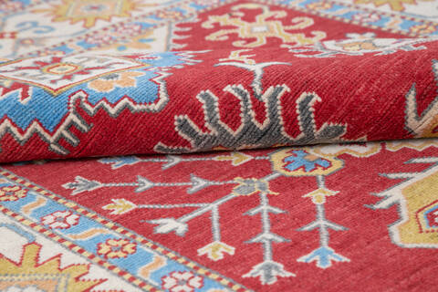Kazak Red Hand Knotted 411 X 71 Area Rug 700-145617 Image 5