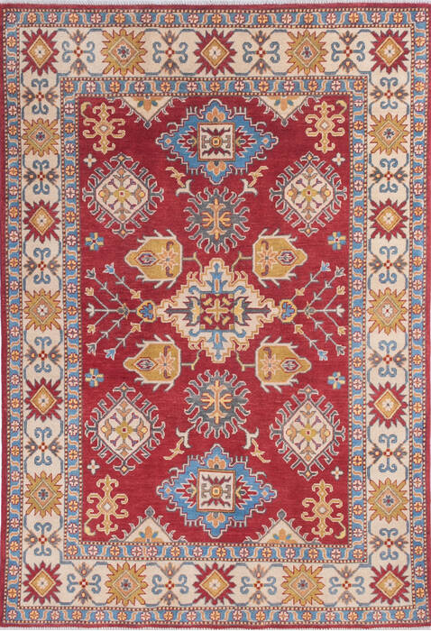 Kazak Red Hand Knotted 411 X 71 Area Rug 700-145617 Image 0