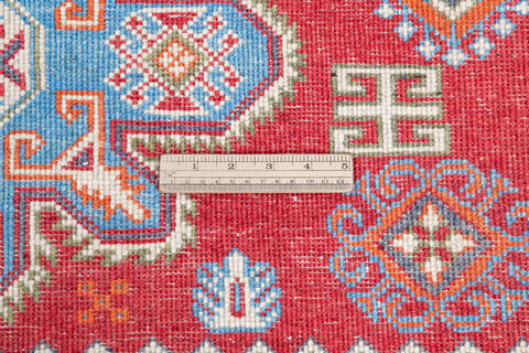Kazak Red Hand Knotted 50 X 65 Area Rug 700-145618 Image 7