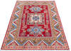 Kazak Red Hand Knotted 50 X 65  Area Rug 700-145618 Thumb 1
