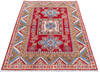 Kazak Red Hand Knotted 50 X 65 Area Rug 700-145618 Thumb 1
