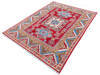 Kazak Red Hand Knotted 50 X 65  Area Rug 700-145618 Thumb 2