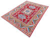 Kazak Red Hand Knotted 50 X 65 Area Rug 700-145618 Thumb 2