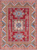 Kazak Red Hand Knotted 50 X 65  Area Rug 700-145618 Thumb 0