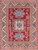 Kazak Red Hand Knotted 50 X 65 Area Rug 700-145618 Thumb 0