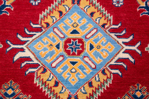 Kazak Red Hand Knotted 68 X 98 Area Rug 700-145621 Image 4