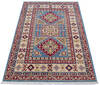 Kazak Blue Hand Knotted 34 X 411 Area Rug 700-145622 Thumb 1