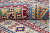 Kazak Blue Hand Knotted 34 X 411 Area Rug 700-145622 Thumb 5