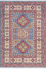 Kazak Blue Hand Knotted 34 X 411  Area Rug 700-145622 Thumb 0