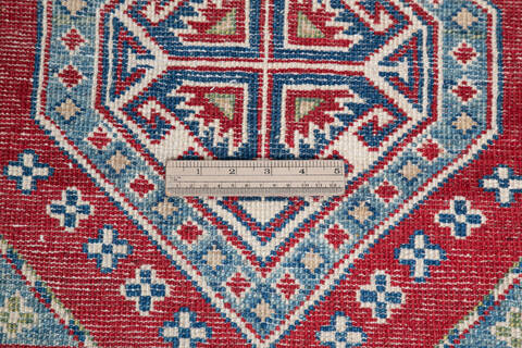 Kazak Red Runner Hand Knotted 21 X 60 Area Rug 700-145627 Image 6
