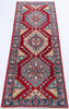 Kazak Red Runner Hand Knotted 21 X 60  Area Rug 700-145627 Thumb 1