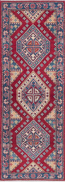 Kazak Red Runner Hand Knotted 2'1" X 6'0"  Area Rug 700-145627