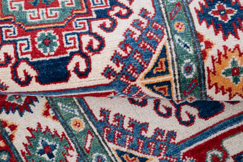 Kazak Multicolor Runner Hand Knotted 26 X 103 Area Rug 700-145628 Image 5