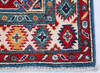Kazak Multicolor Runner Hand Knotted 26 X 103  Area Rug 700-145628 Thumb 3