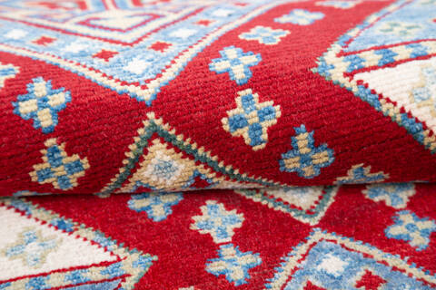 Kazak Red Runner Hand Knotted 22 X 60 Area Rug 700-145629 Image 5